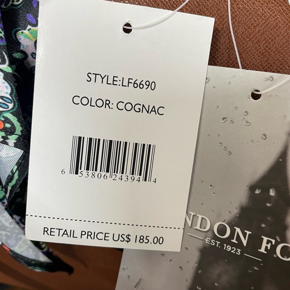 NEW! London Fog Brown Cognac Extra Large Satchel Purse Style LF6690 - Picture 4 of 15